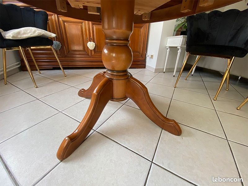 Table + rallonges en merisier 100% massif (image 2)