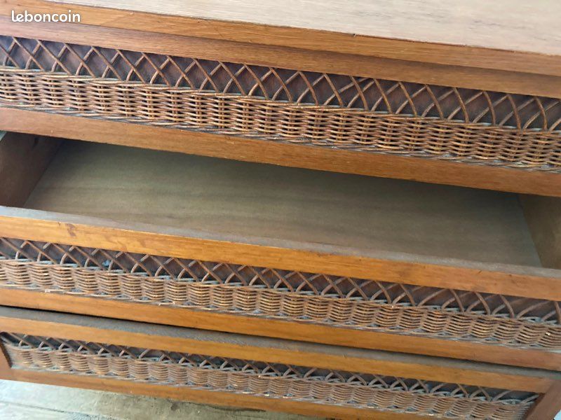 Commode bohème rotin (image 8)