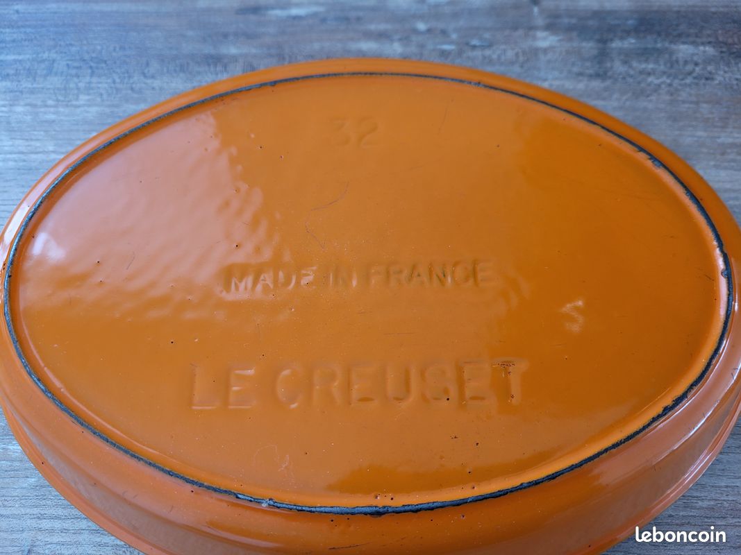 Lot De 2 Plats Ovale Le Creuset En Fonte - Tailles 32 Et 28 - Occasion