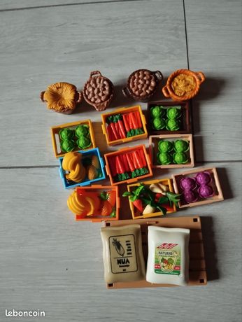 Petits Bocaux De Nourriture Playmobil – Accessoires D'occasion – Réf 25 – Très Bon état