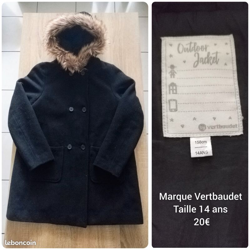 Manteau fille Verbaudet 14 ans Vêtements