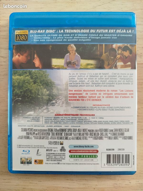 Blu-ray - Sexe Intentions (Cruel Intentions) (image 2)