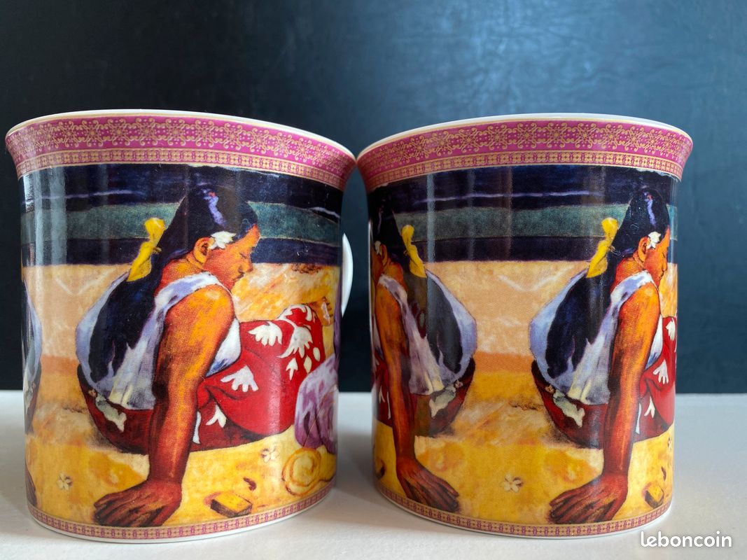 Coffret 2 Mugs Illustrés Gauguin - Multicolore - Neuf Avec Défauts Mineurs