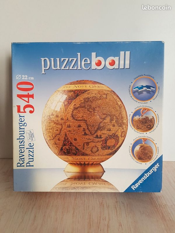 Puzzle ball Mappemonde historique 540 pièces de Ravensburger (image 2)