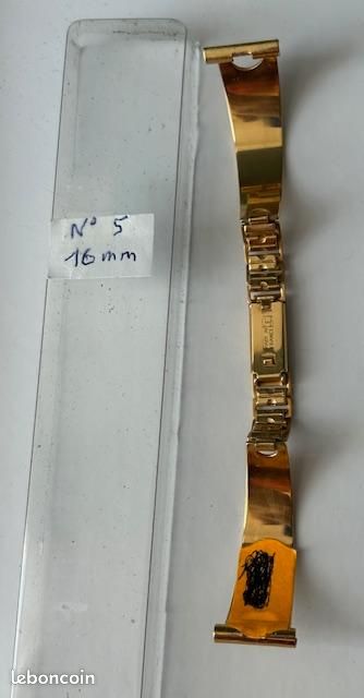 Bracelet De Montre Plaqué Or Longueur 15 Cm - Fabriqué En France - Vintage - Neuf Sans étiquette
