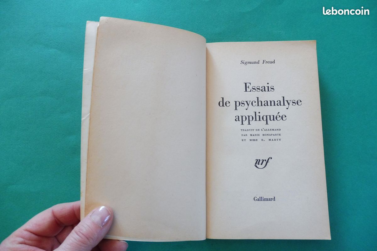 FREUD - Introduction à la psychanalyse & essais de psychanalyse appliquée - cig13 (image 6)