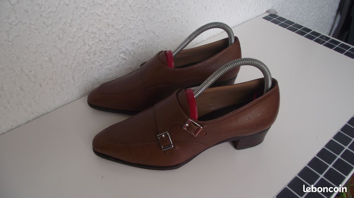 CARMINA SHOES MAKER TROTTEUR FEMME DOUBLE BOUCLES MARRON TAILLE 37 top (image 2)