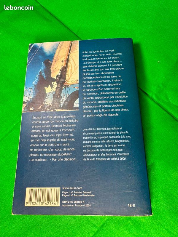 Livre biographie de Jean-Michel Barrault sur Moitessier : Le Long Sillage d’un homme libre en TBE (image 3)