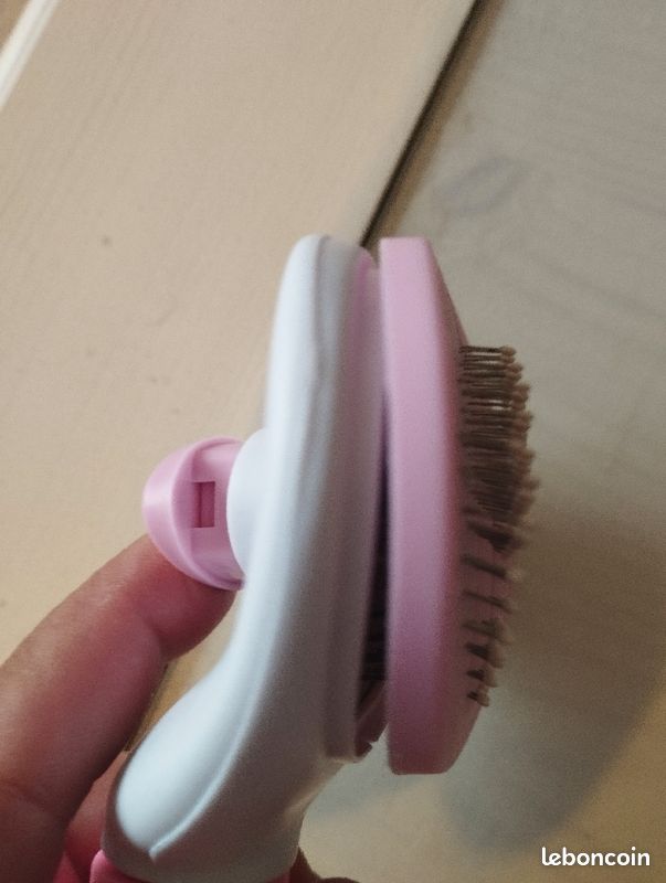 Peigne brosse pour chiens chats de compagnie toilettage accessoires pour chats neuve rose (image 3)