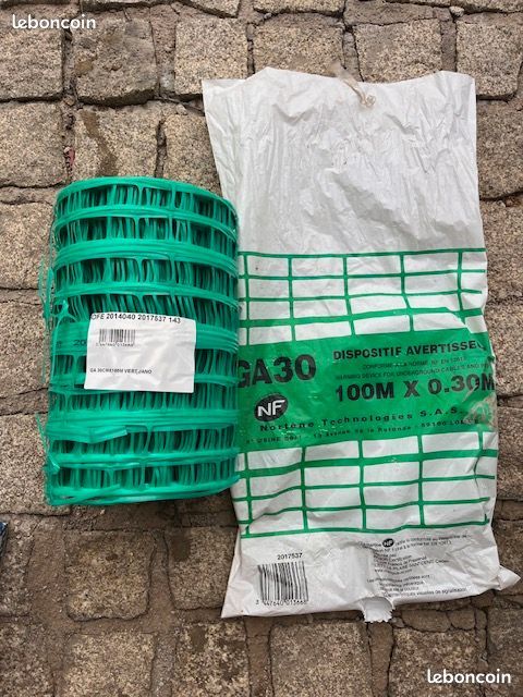 Grillage avertisseur vert 100m (image 1)