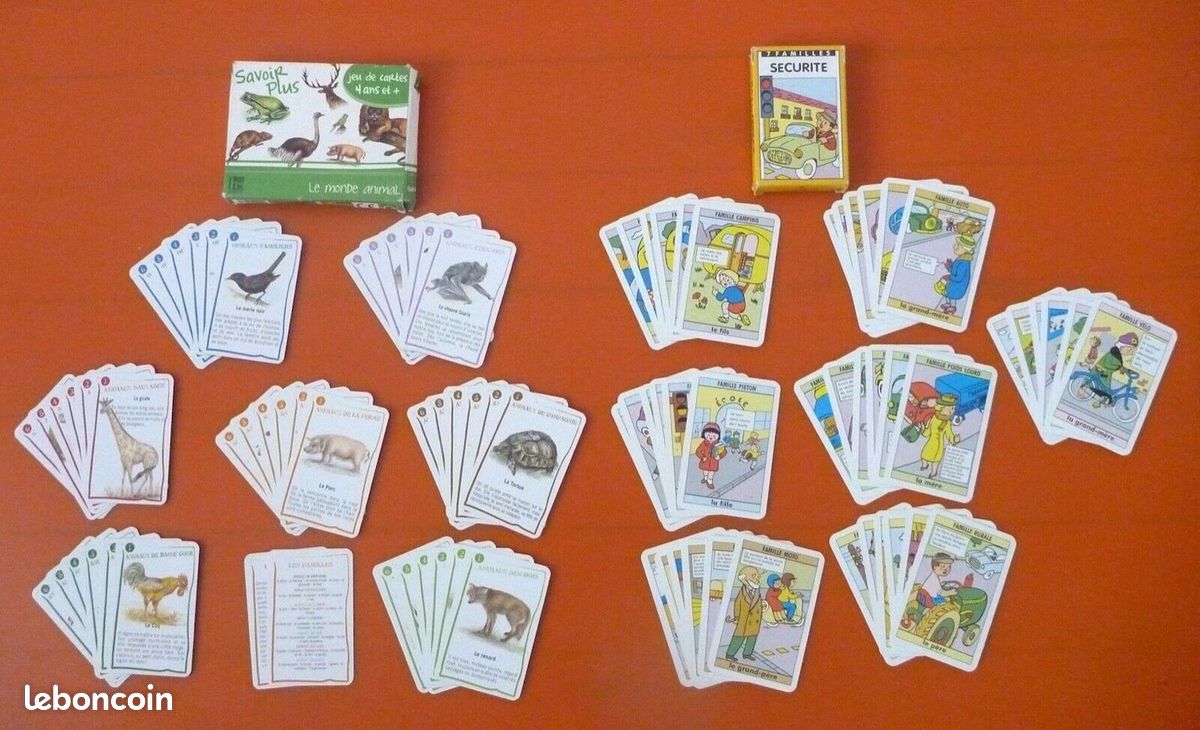 LOT : 2 jeux éducatifs "Savoir Plus" Monde animal + 7 familles SECURITÉ de la route Mundi - C. NEUFS (image 1)