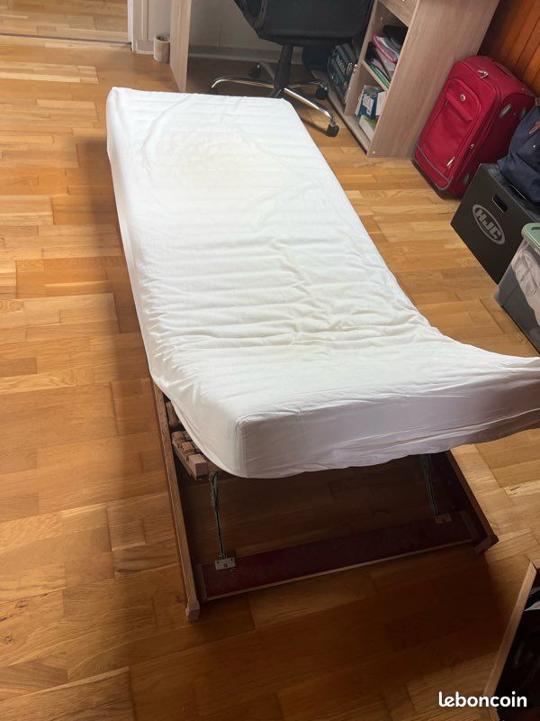 Sommier + matelas d’appoint (image 1)