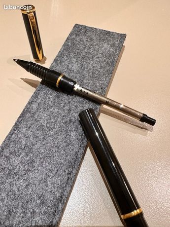 Stylo Roller Waterman Laureat Noir W170 - Occasion En Très Bon état - Écriture Luxe