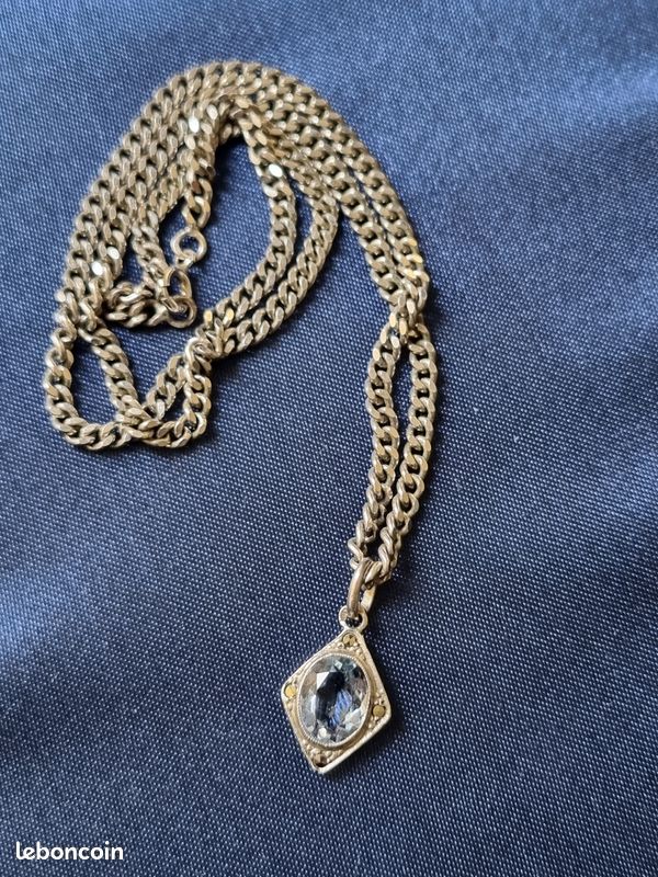 ANCIEN PENDENTIF EN Or 18 Carats Et Argent Art Deco EUR 35,00 - FR
