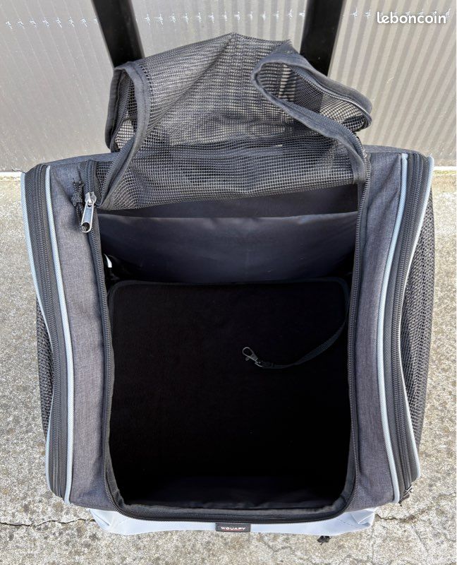 Cage de transport chat ou chien sur roulettes (image 2)
