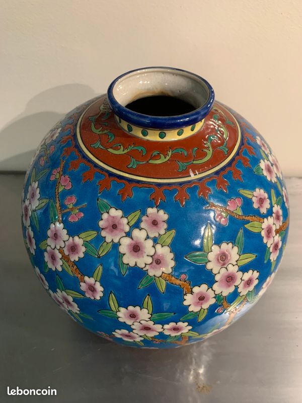 Grand vase boule en émaux de la Louvière (image 2)