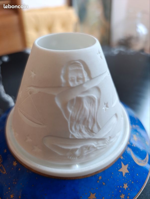HAVILAND PHOTOPHORE EN porcelaine de Limoges électrifié renaissance . EUR 20,00 - FR