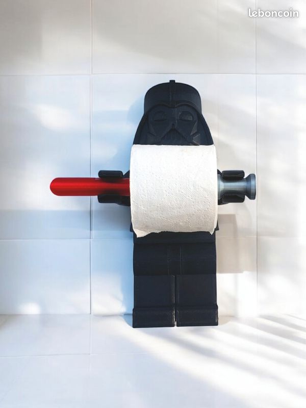 Dérouleur papier toilette Dark Vador version Lego Décoration