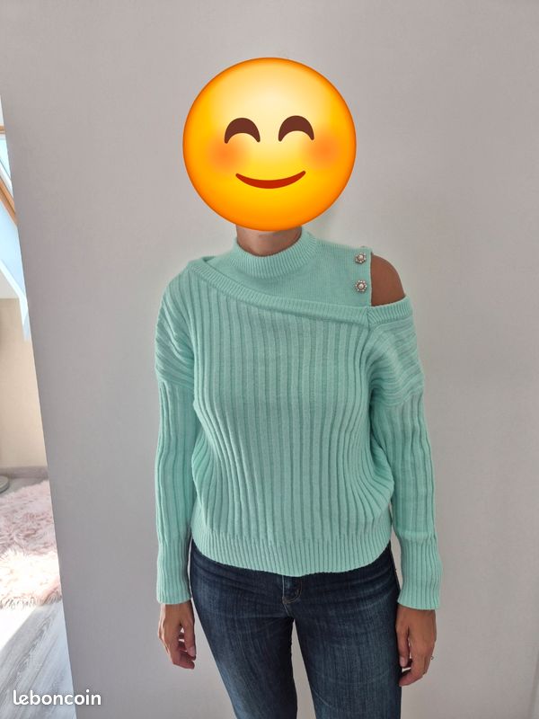 Pull femme couleur menthe Taille unique Vêtements