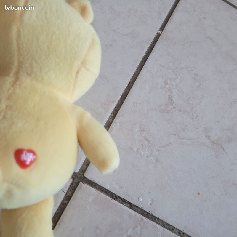 Petite Peluche jaune soleil bisounours vintzge (image 3)