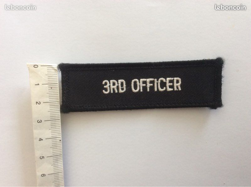 Écussons NEUFS Marine Marchande / 3rd Officer, Third Officer (image 1)