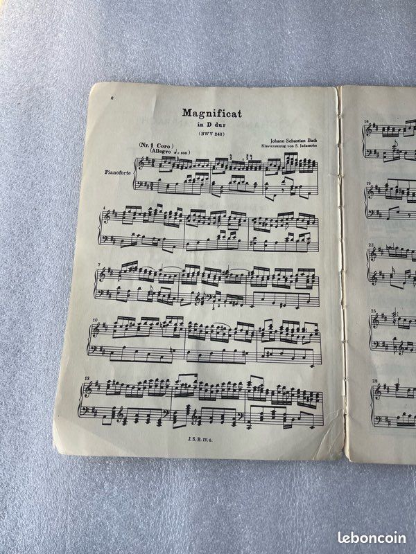 Bach Magnificat BWV 243 Breitkopf Klavierauszug (image 3)