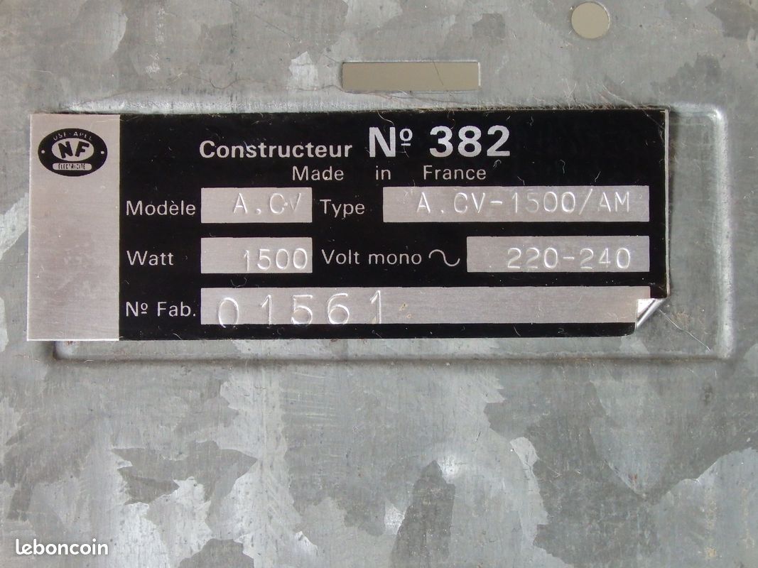 Lot de 3 convecteurs électriques (image 4)