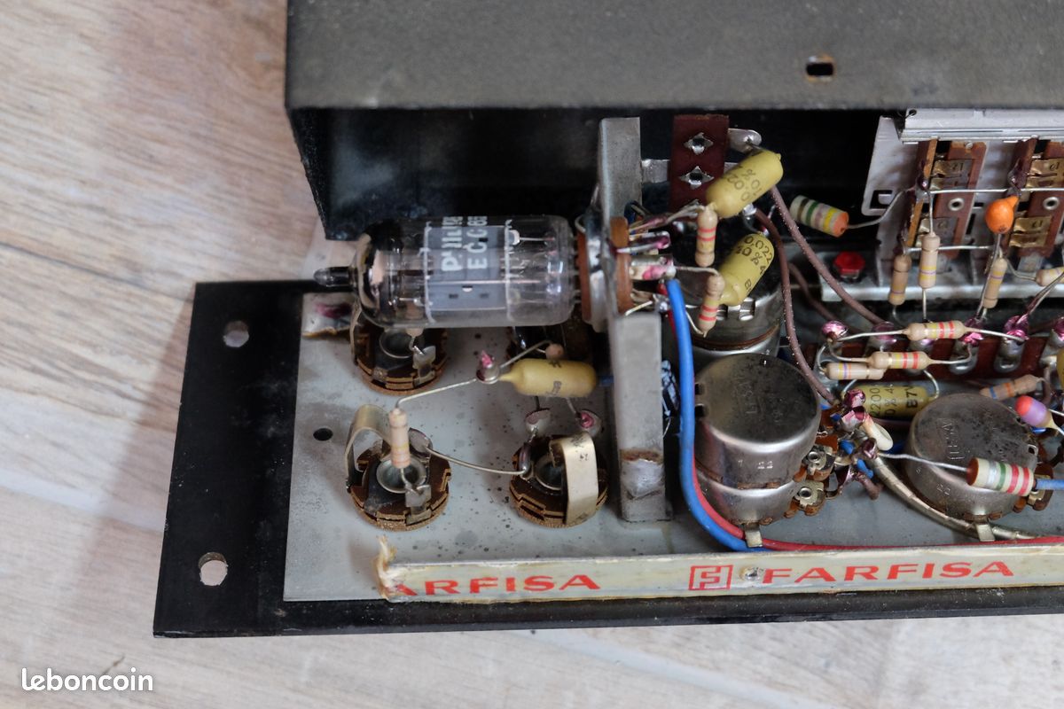 Ampli à lampes FARFISA FR 40 vintage années 60 restauré (image 12)