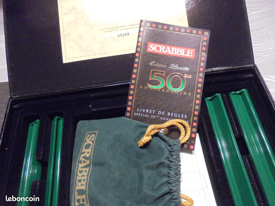 Jeu De Scrabble 50ème Anniversaire - Édition Collector - Occasion - Marque Spear