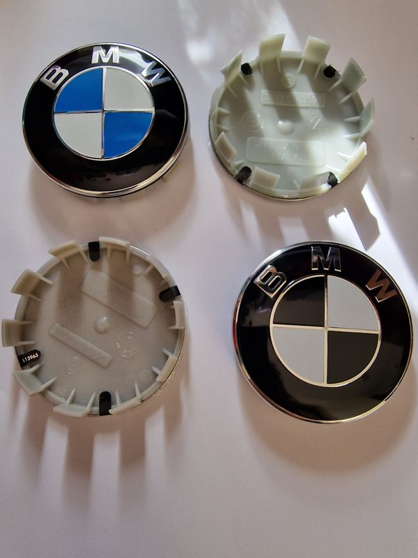 Centre de roue cache moyeu de jante pour BMW blanc ou bleu diamètre 68 -  Équipement auto