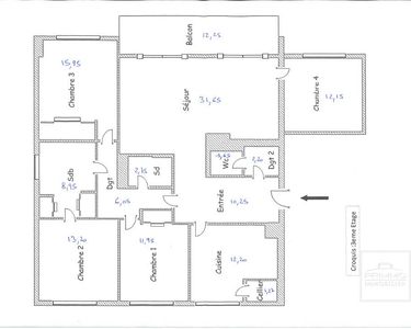 Appartement 1 090 000 € - 130 m²