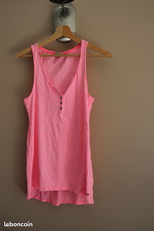 Tee-shirt rose sans manche BONOBO (image 1)