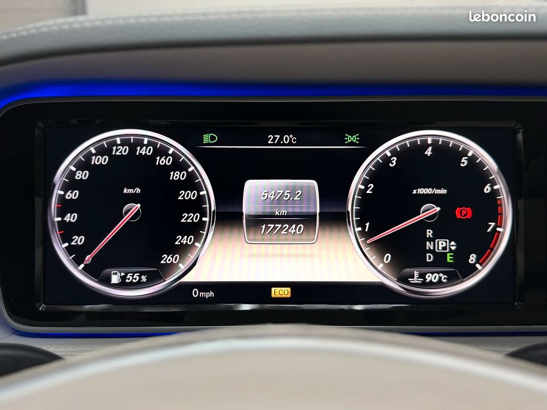 MERCEDES-BENZ CLASSE S 550 4.7i V8 BI-TURBO 4MATIC 455CH (image 15)
