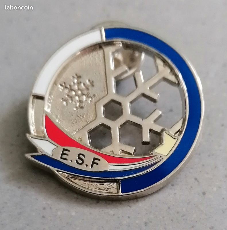 Broche Insigne ESF Enfant Flocon 1 étoile – Brevet Fournier – Badge Pin's – Bon état