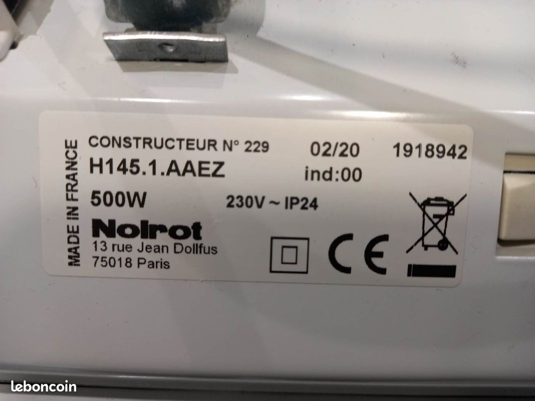Radiateur Noirot 500w (image 2)