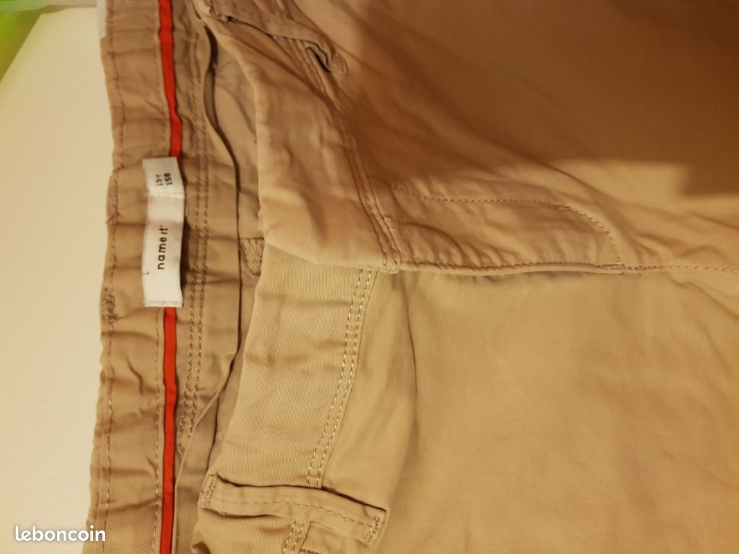 Pantalon chino beige 13 ans (image 2)
