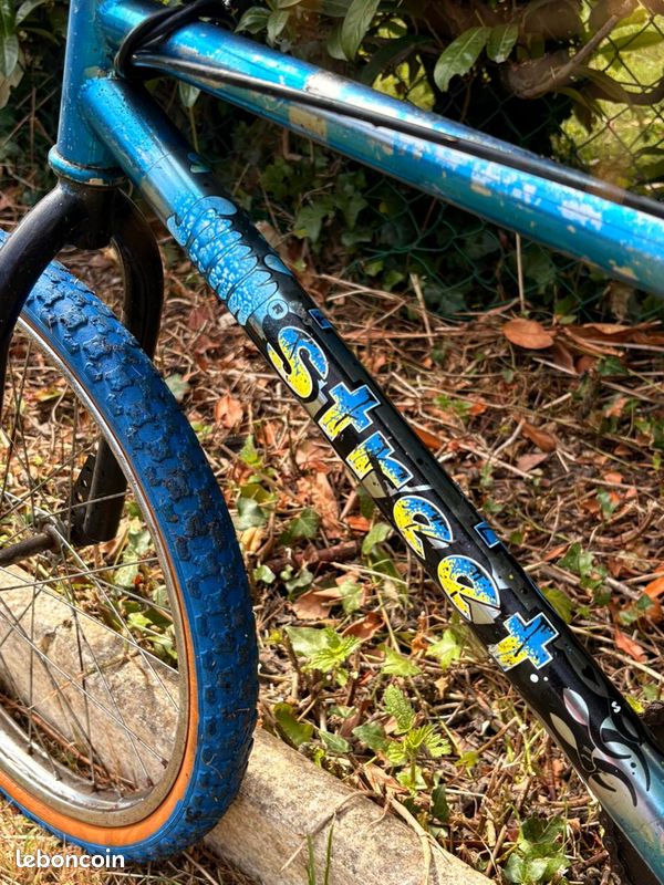Jeu De Moyeux Vélo Sovos Bleu 36 Trous - Pour BMX Old School, Vintage NOS