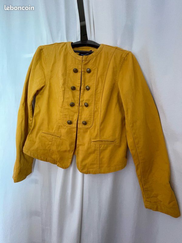 Veste courte moutarde Vêtements