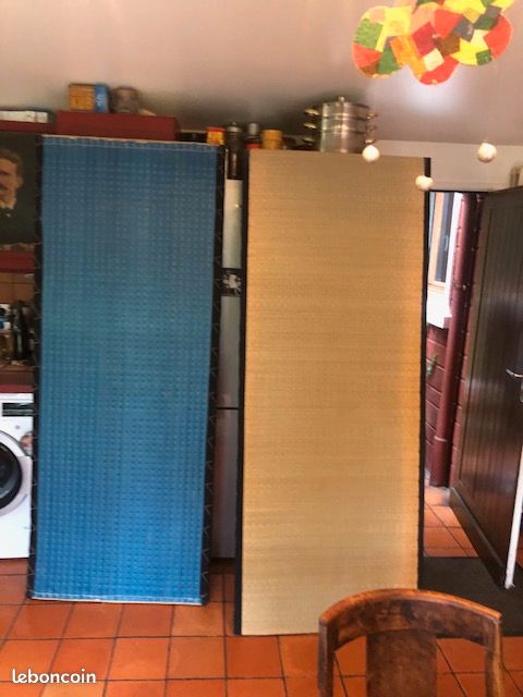 Vente pour sommier ou loisirs 2 Tatamis feuille de riz 80cmx200cmx6cm (image 1)