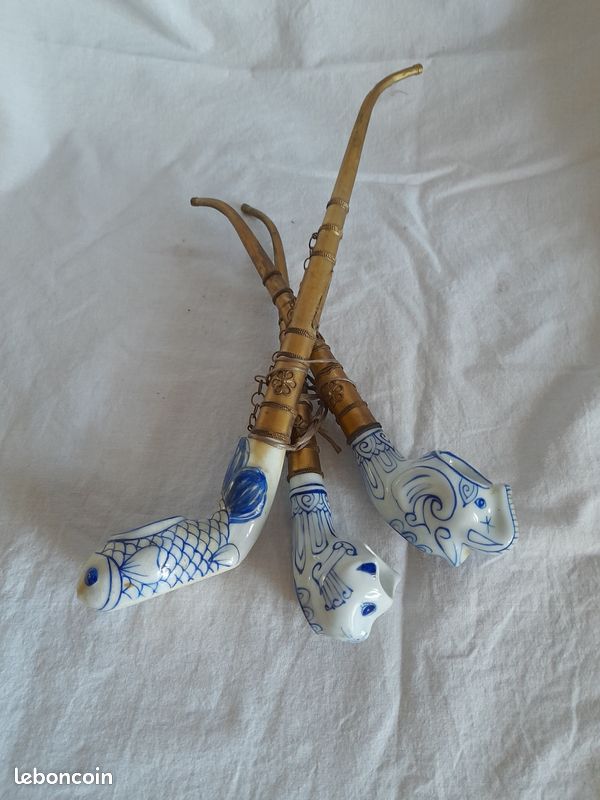 Prises carrées en porcelaine-mat. électrique ancien (2