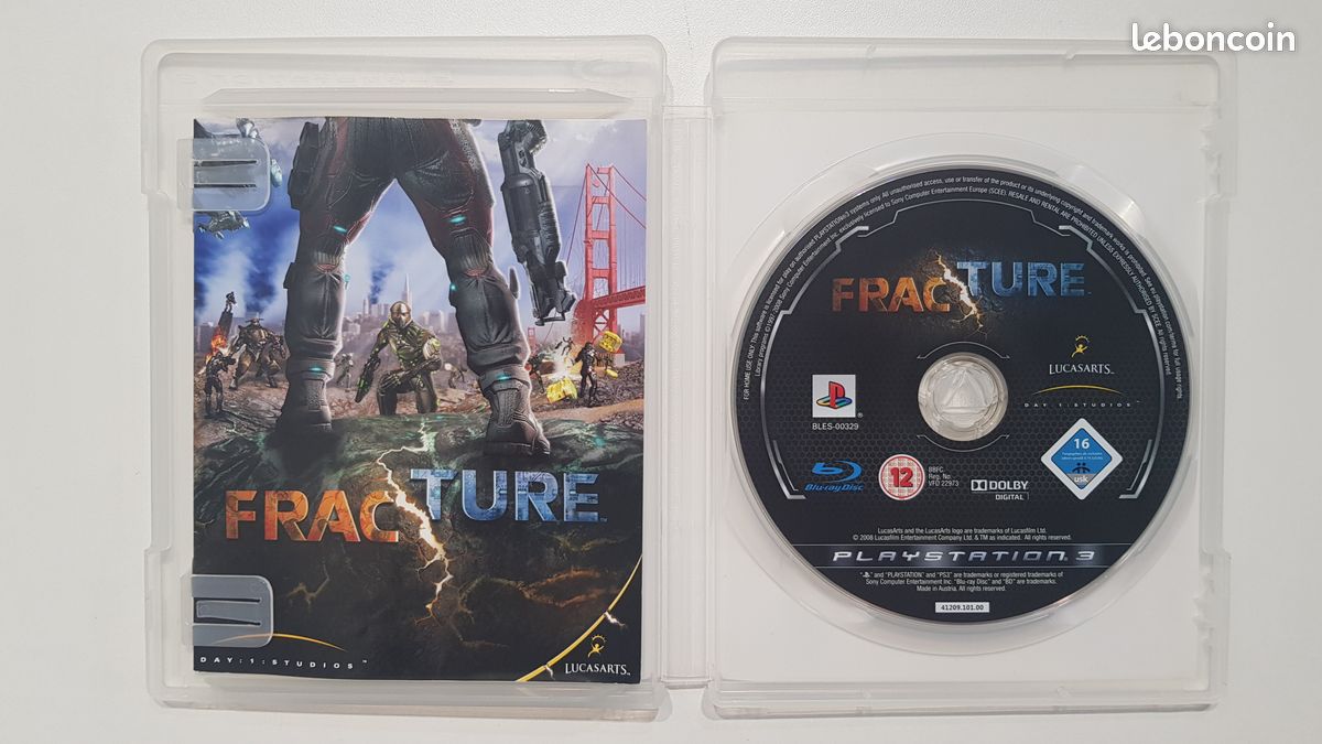 Jeu Fracture - Version Complète FR - Sony PS3 - Bon état - LucasArts