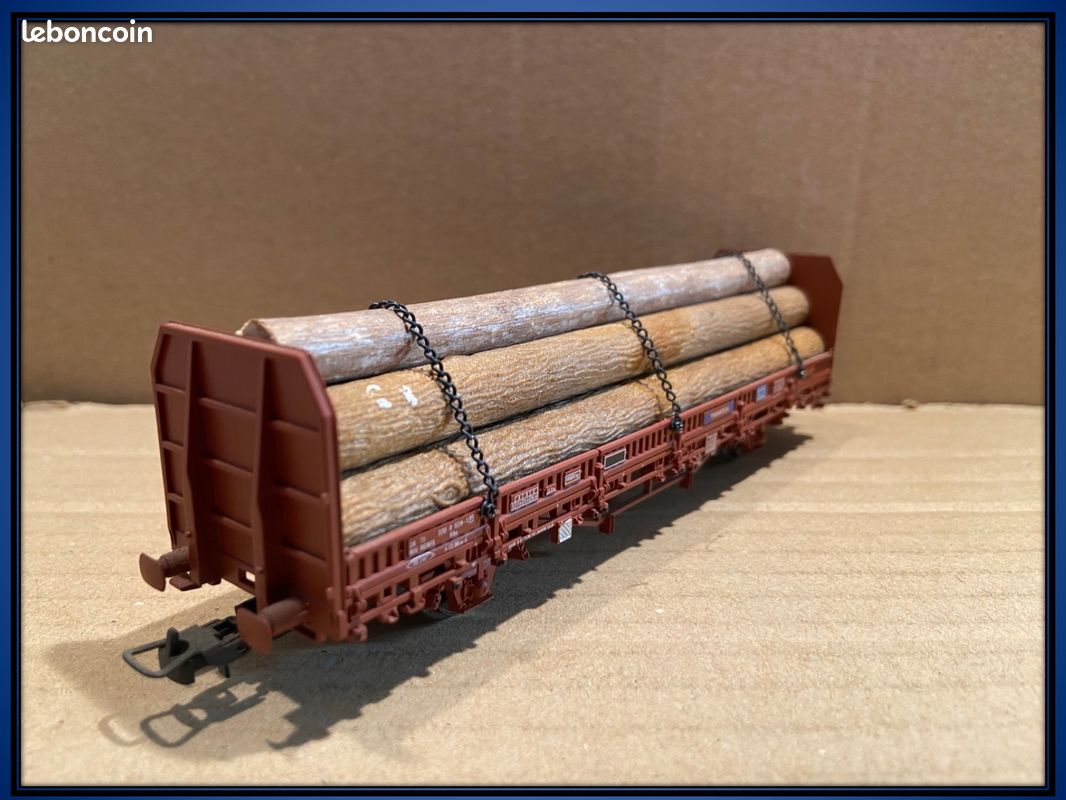 Wagon porte grumes - Electrotren .Echelle HO. Réf 1418K (image 5)