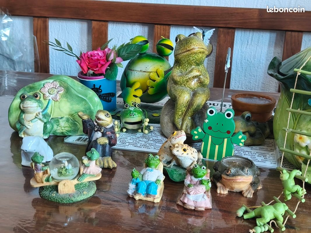 rare grenouille du jeu de trinquet- fonte