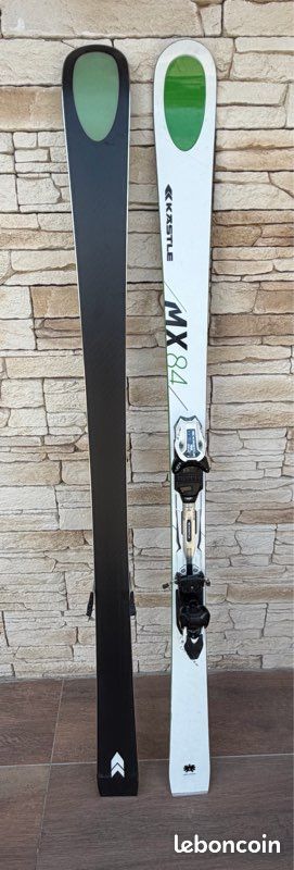 Skis Alpins Kastle MX 88 Avec Fixations - Occasion - Longueur ~166-170cm - Pour Homme - Loisir/Sport Piste - Blanc