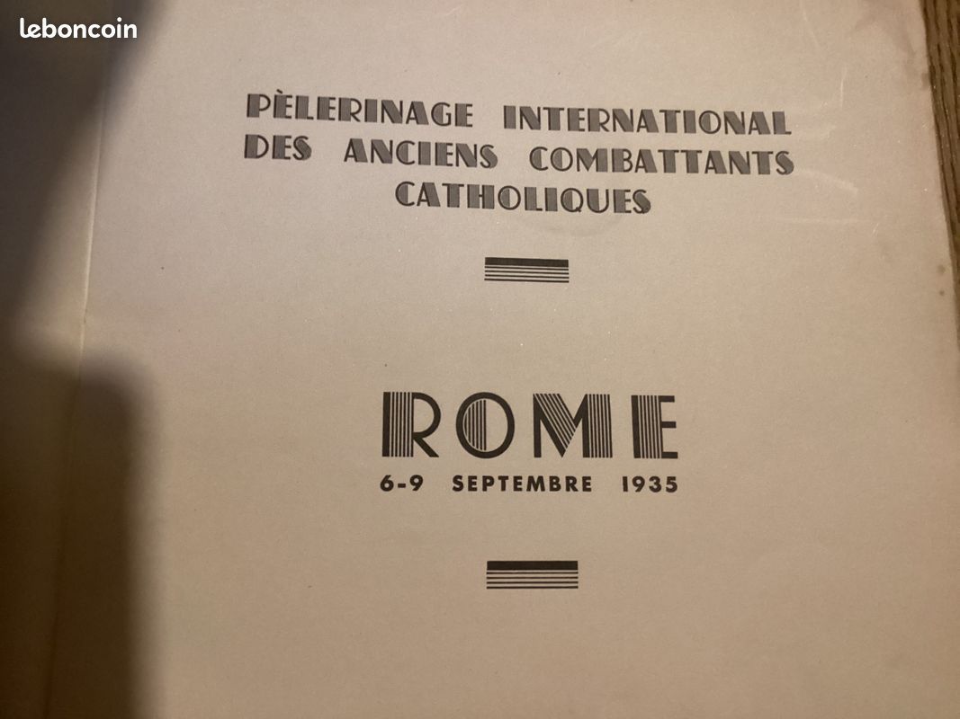 Pèlerinage International des Anciens Combattants Catholiques. Rome, 6-9 Septembre 1935 (image 2)
