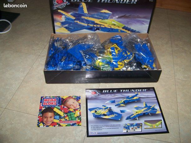 Blue Thunder Mega Bloks Fighter Jet 2001 Mega Bloks ProBuilder