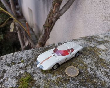 Ancienne Voiture Miniature Tekno 1/43 Opel Chevrolet Corvair Monza GT Chromé 1969 - Vintage