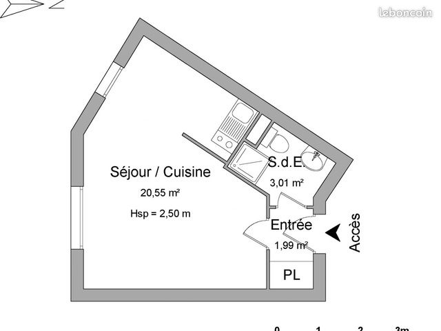 Studio 1 pièce 25 m² - Limoges 87000 (image principale 2)
