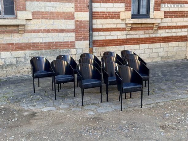 Lot de 2 fauteuils Philippe Starck – Driade Costes acajou (édition originale) - Ameublement