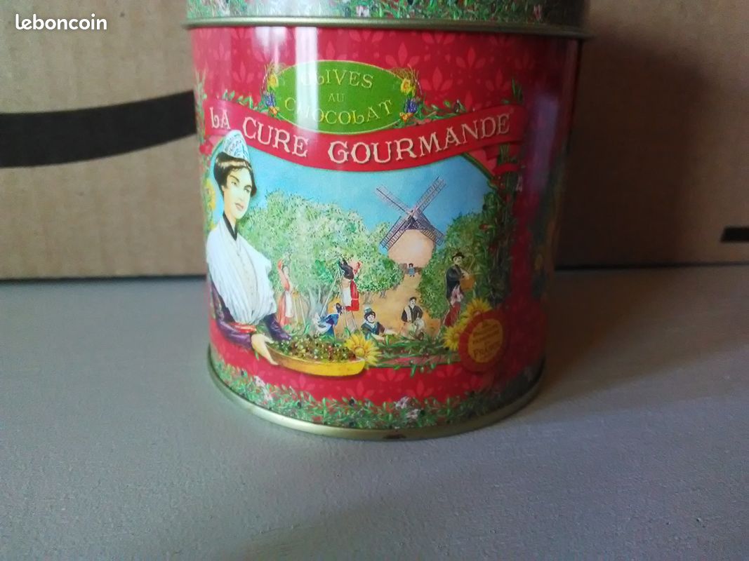 8 petites boites de la Cure Gourmande," la cueillette des olives" 7x7 cm (image 2)